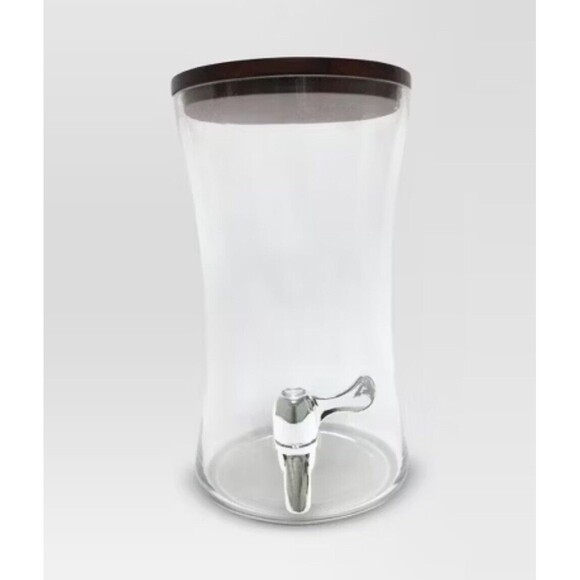 5.8L Glass Beverage Dispenser with Acacia Lid - Threshold - New - Picture 1 of 4